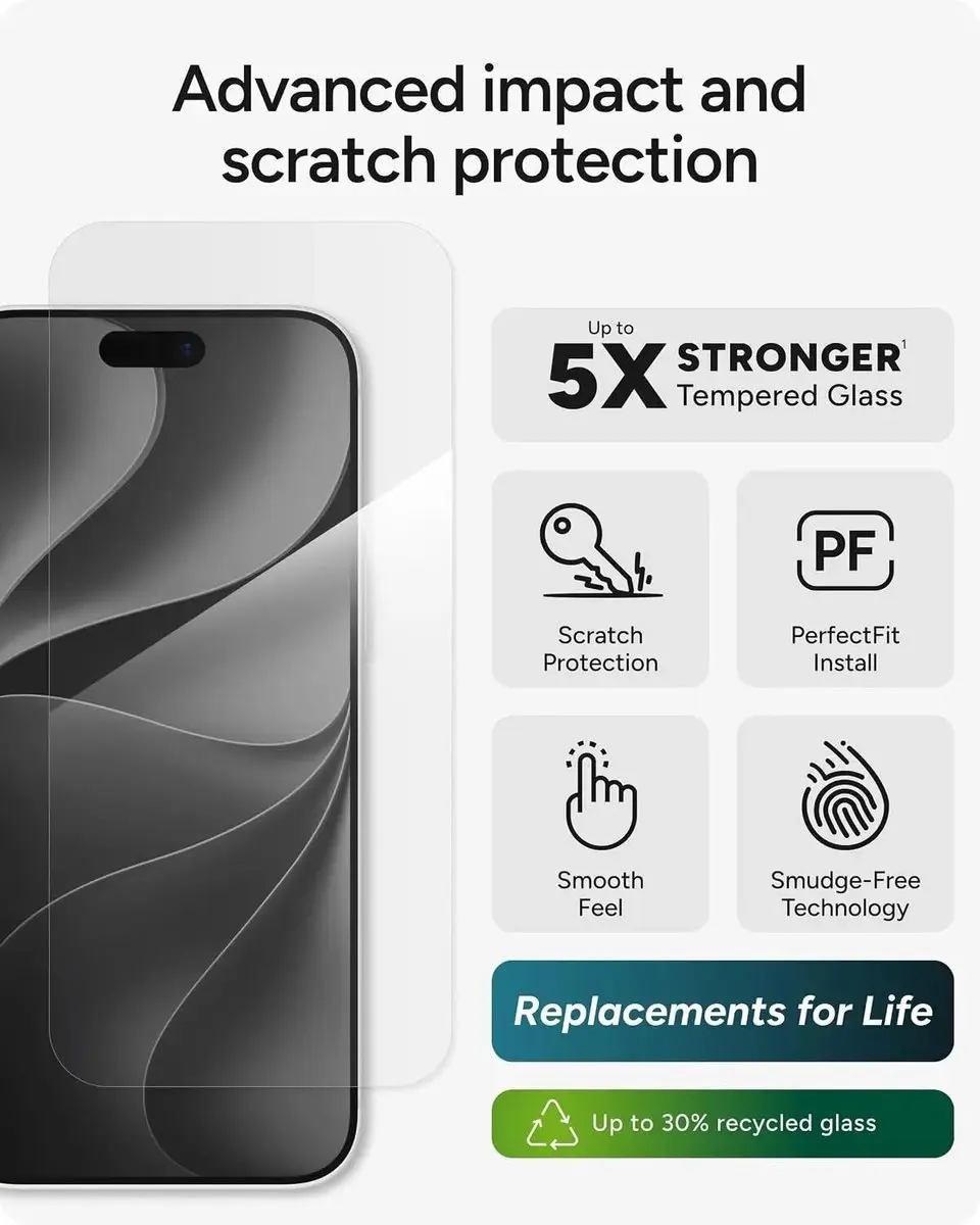 ZAGG InvisibleShield Glass Elite iPhone 18/17 Pro Max - Tempered Glass - afbeelding 3 van 6