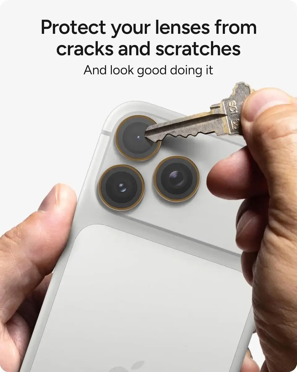 ZAGG Glass Elite Camera Rings iPhone 18 Pro/Pro Max - Bruin - afbeelding 4 van 6