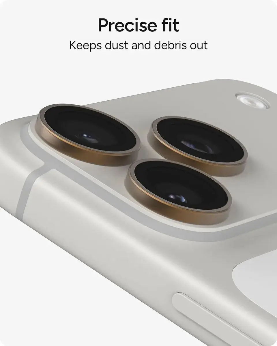 ZAGG Glass Elite Camera Rings iPhone 18 Pro/Pro Max - Bruin - afbeelding 3 van 6