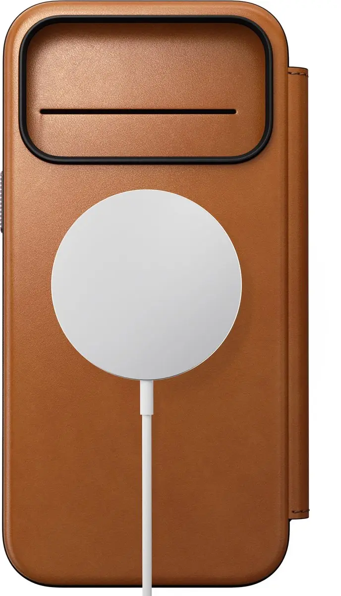 NOMAD Modern Horween Lederen Folio iPhone 18 Pro Max - Bruin - afbeelding 2 van 6