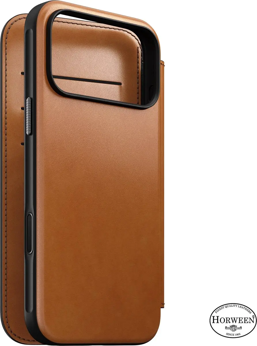 NOMAD Modern Horween Lederen Folio iPhone 18 Pro Max