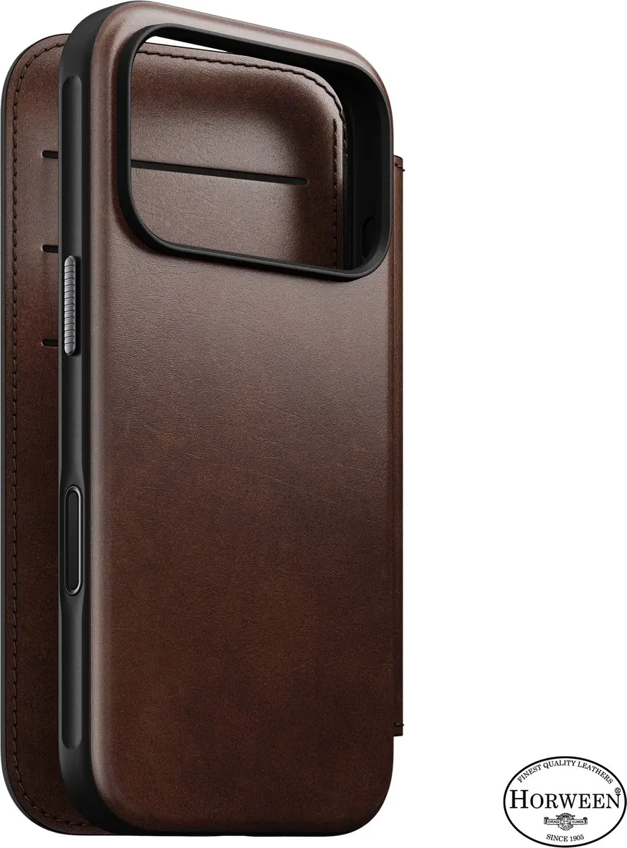 NOMAD Modern Horween Lederen Folio iPhone 18 Pro