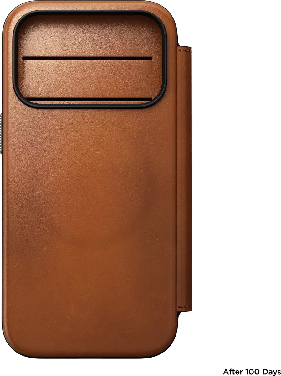 NOMAD Modern Horween Lederen Folio iPhone 18 Pro - Bruin - afbeelding 3 van 6