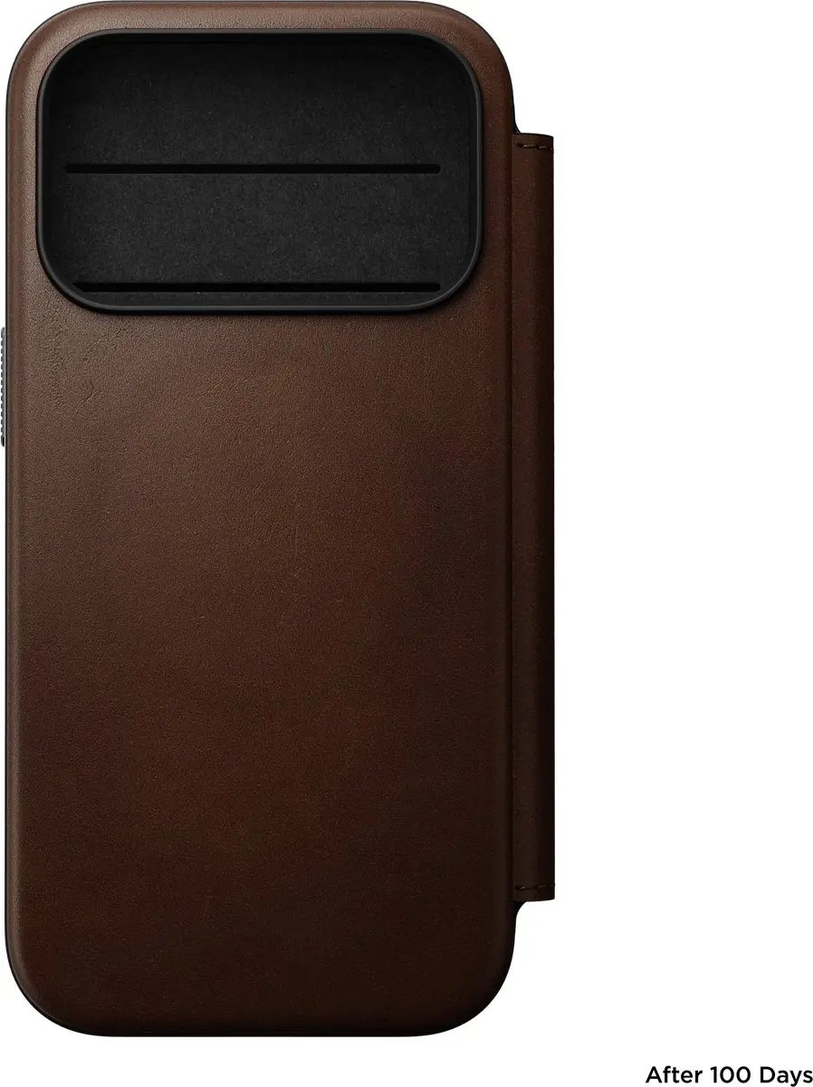 NOMAD Modern Camino Lederen Folio iPhone 18 Pro 114760114080 - Bruin - afbeelding 2 van 6