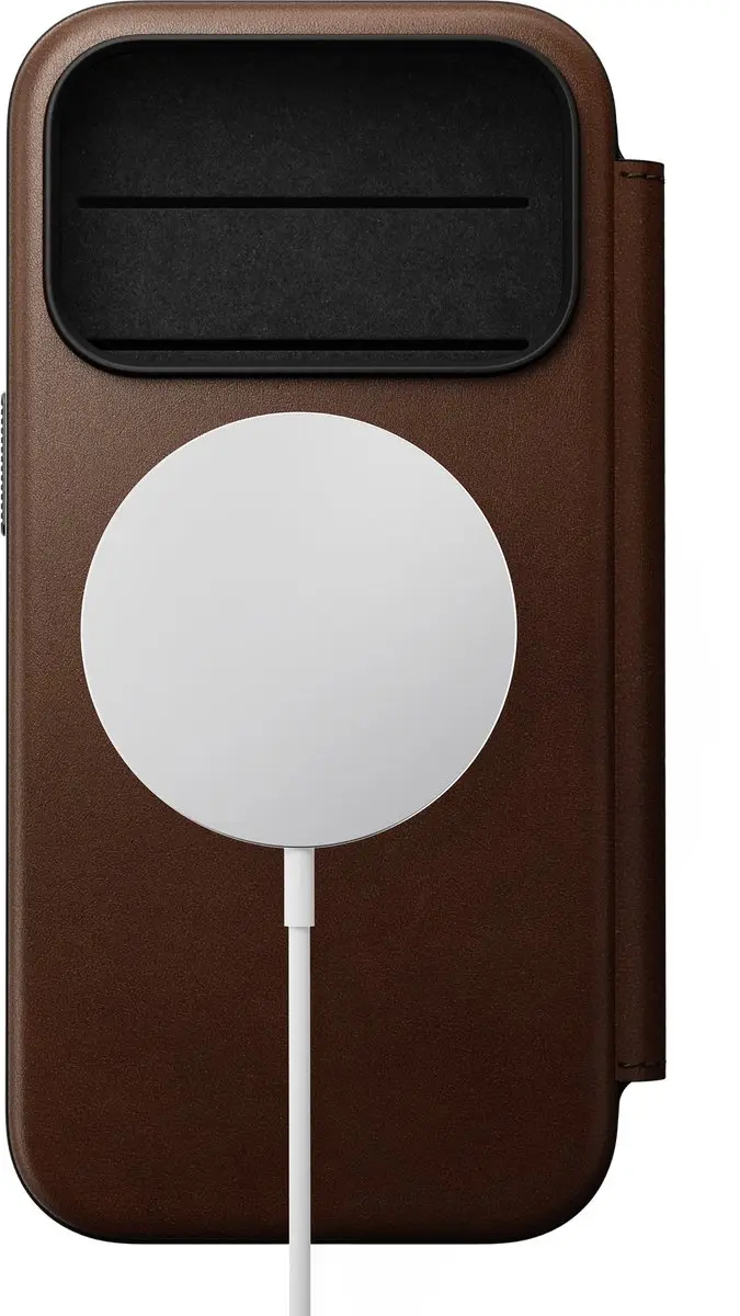 NOMAD Modern Camino Lederen Folio iPhone 18 Pro 114760114080 - Bruin - afbeelding 5 van 6