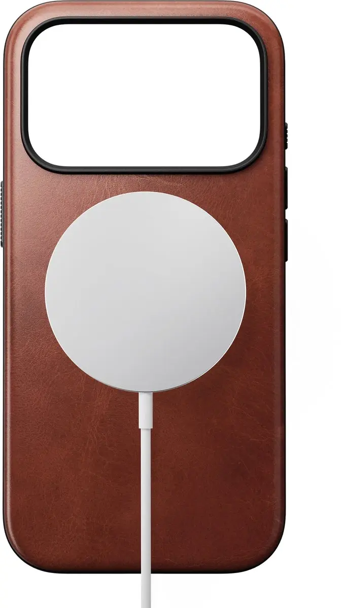NOMAD Modern Horween Lederen Hoesje iPhone 18 Pro - Bruin - afbeelding 5 van 6