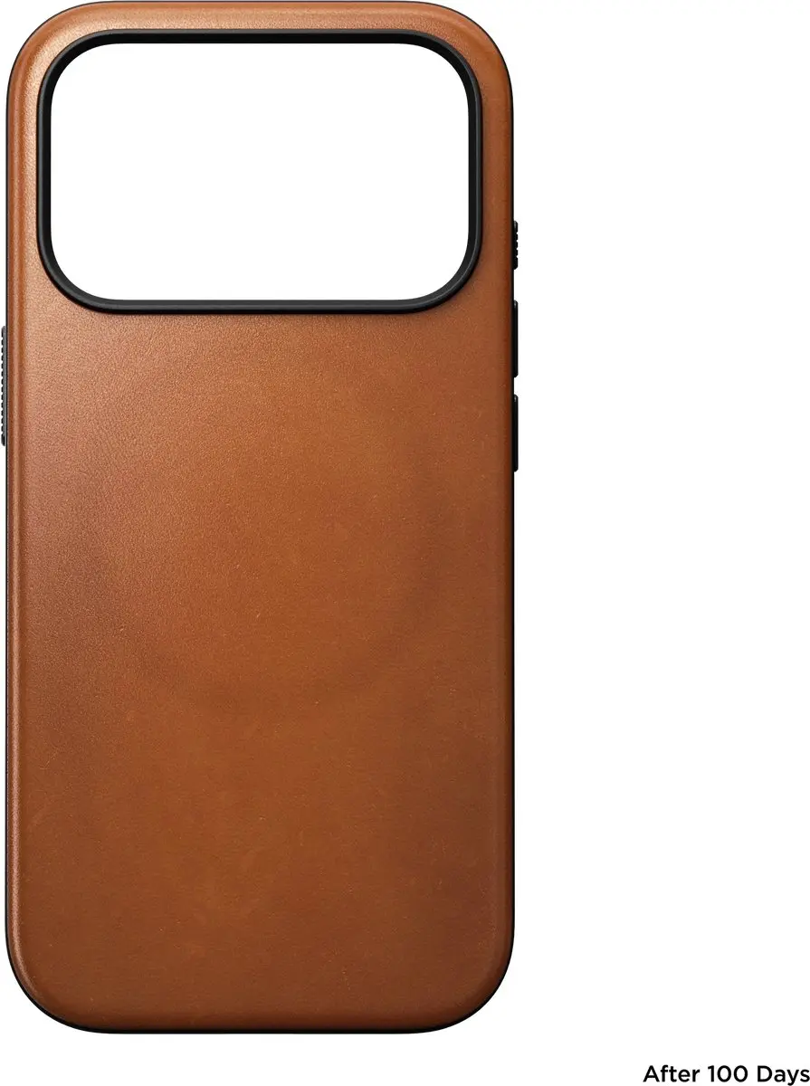 NOMAD Modern Horween Lederen Hoesje iPhone 18 Pro - Bruin - afbeelding 2 van 4