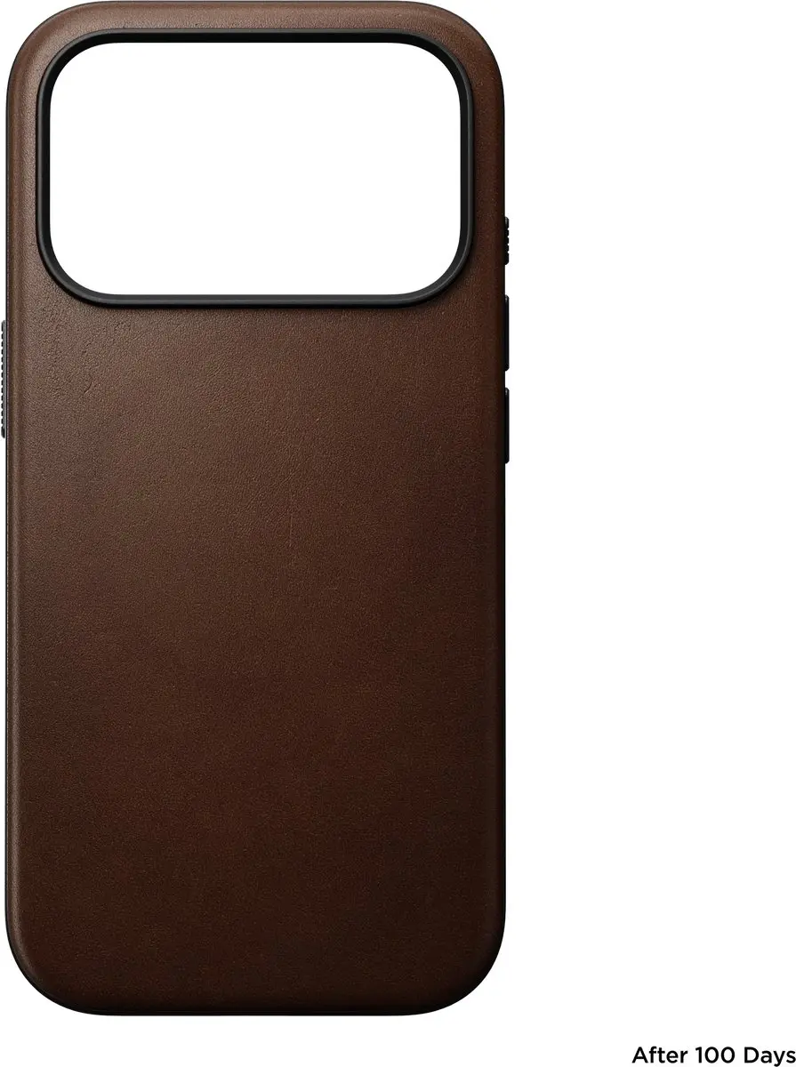 NOMAD Modern Camino Lederen Hoesje iPhone 18 Pro - Bruin - afbeelding 2 van 6
