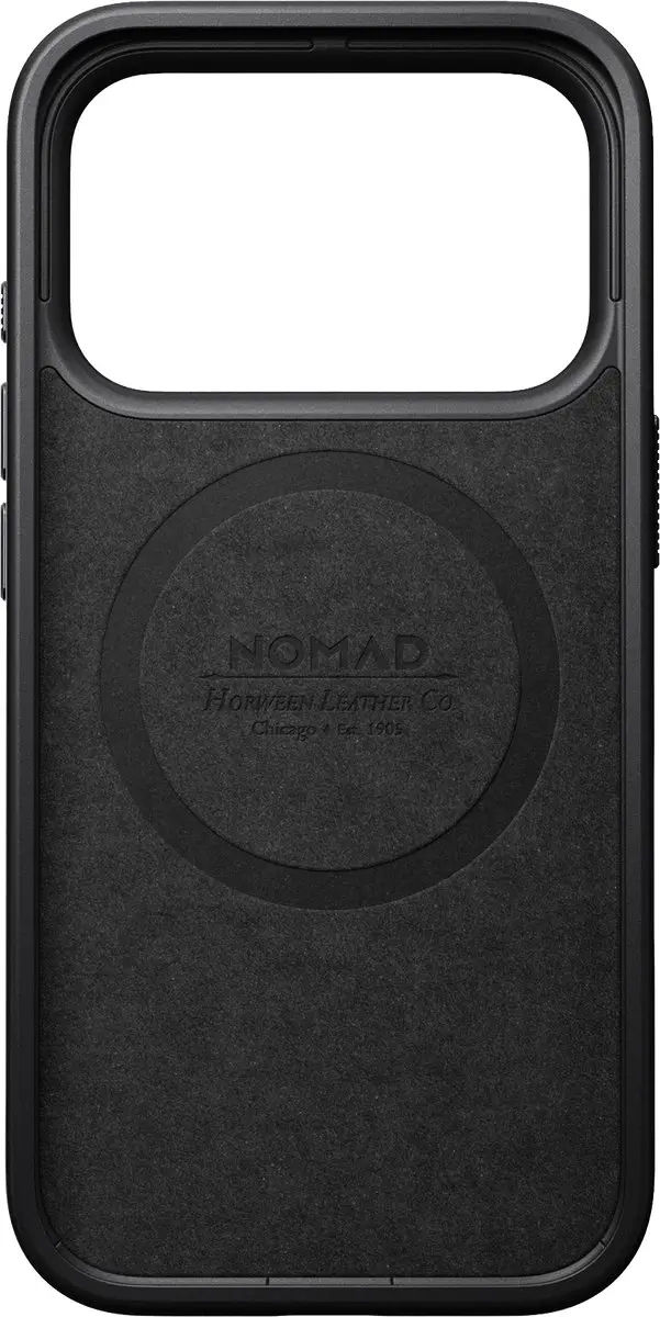 NOMAD Modern Horween Hoesje iPhone 18 Pro - Zwart - afbeelding 5 van 6