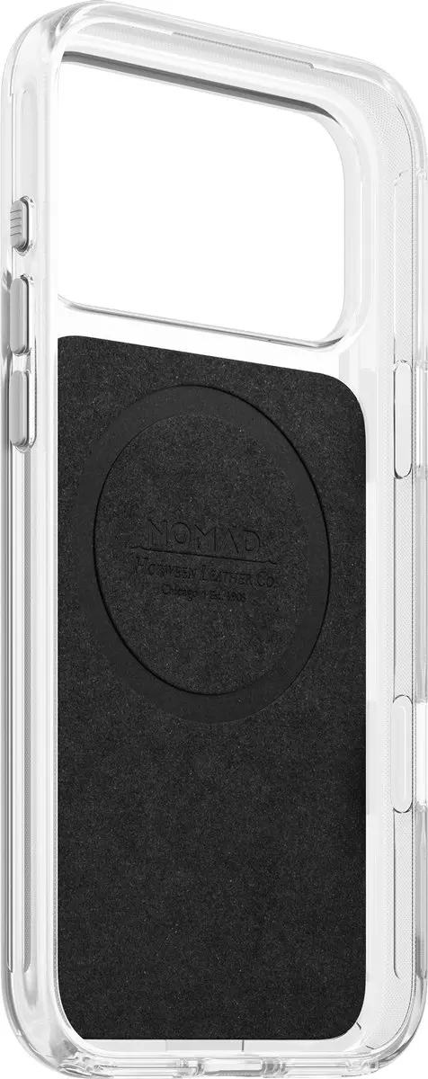 NOMAD Clear Horween Hoesje iPhone 18 Pro Max - Bruin - afbeelding 5 van 6