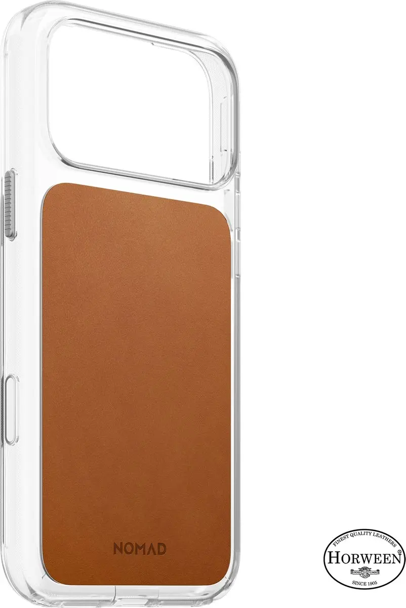 NOMAD Clear Horween Hoesje iPhone 18 Pro Max