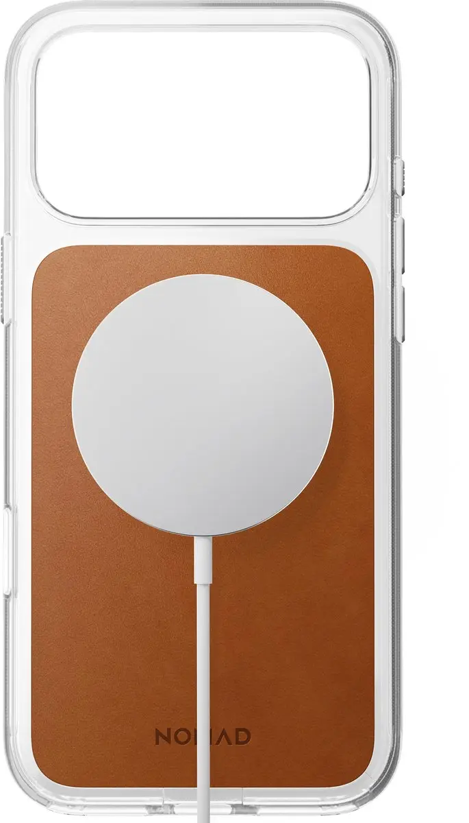 NOMAD Clear Horween Hoesje iPhone 18 Pro Max - Bruin - afbeelding 2 van 6