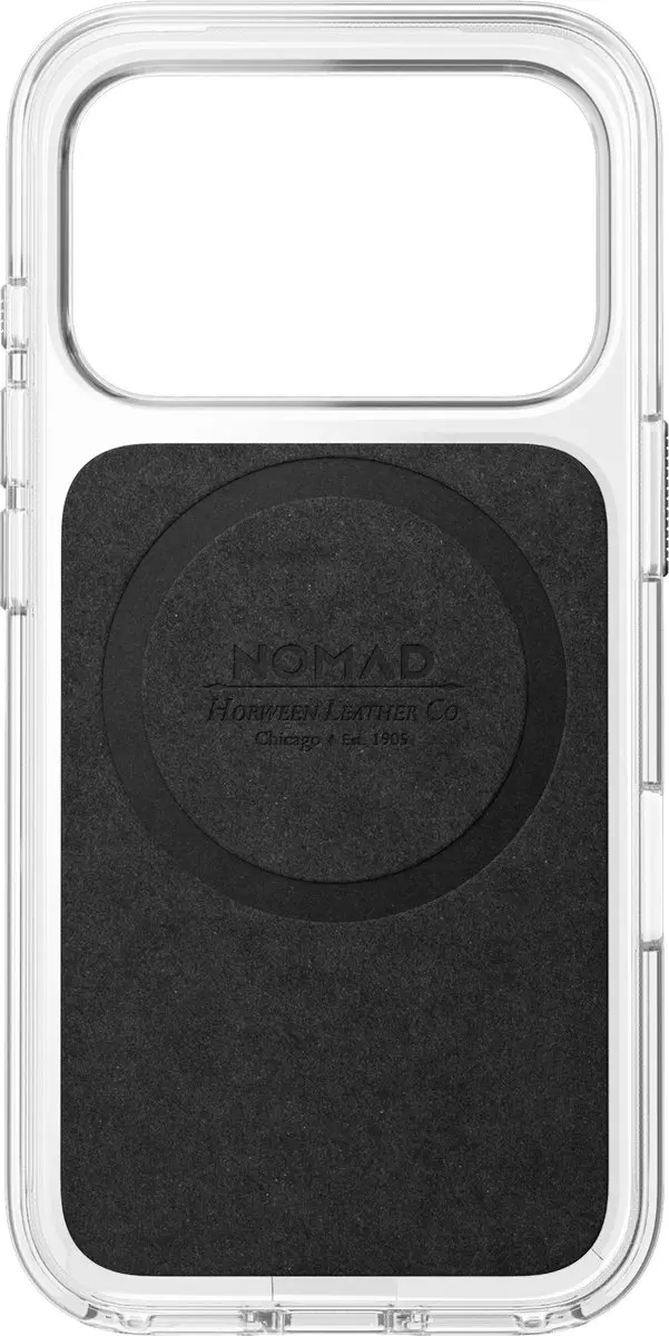 NOMAD Clear Horween Lederen Hoesje iPhone 18 Pro - Bruin - afbeelding 6 van 6