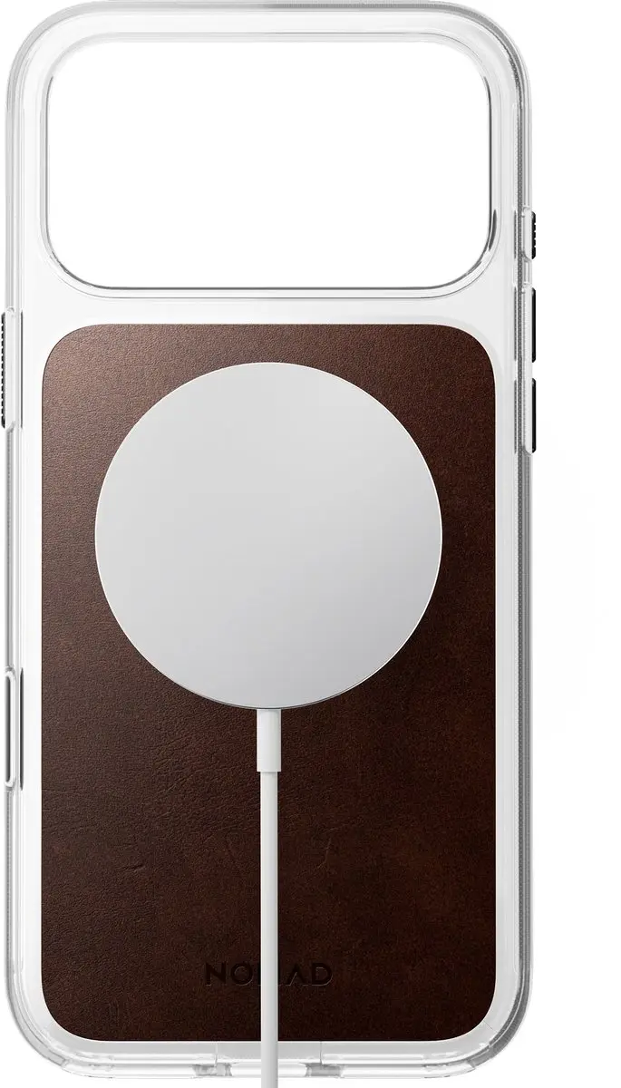 NOMAD Clear Horween Hoesje iPhone 18 Pro Max - Bruin - afbeelding 3 van 6