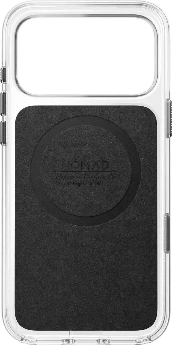 NOMAD Clear Horween Hoesje iPhone 18 Pro Max - Zwart - afbeelding 3 van 6