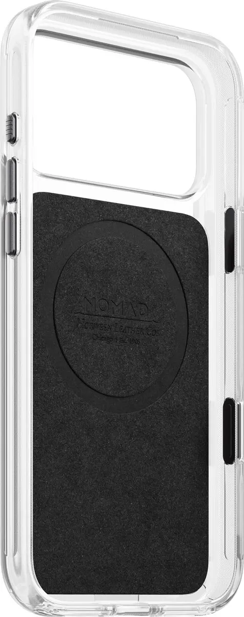 NOMAD Clear Horween Hoesje iPhone 18 Pro Max - Zwart - afbeelding 6 van 6