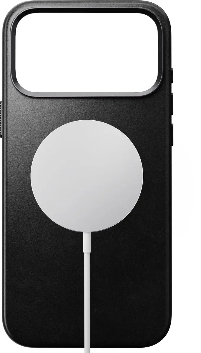 NOMAD Traditional Horween Hoesje iPhone 18 Pro Max - Zwart - afbeelding 4 van 6