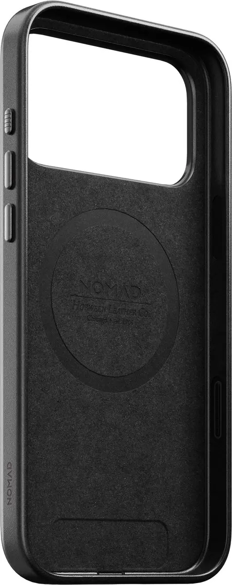 NOMAD Traditional Horween Hoesje iPhone 18 Pro Max - Zwart - afbeelding 5 van 6