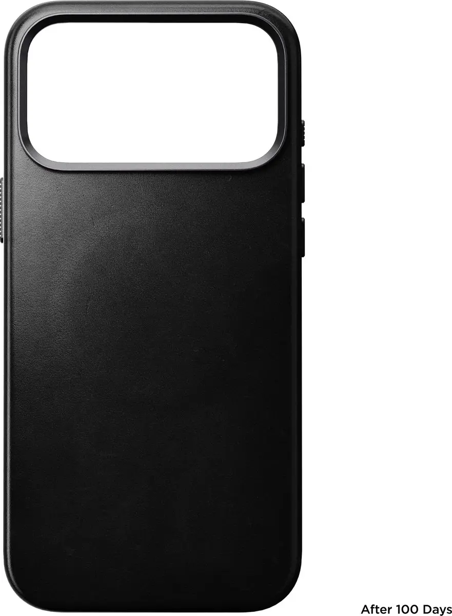 NOMAD Traditional Horween Hoesje iPhone 18 Pro Max - Zwart - afbeelding 3 van 6