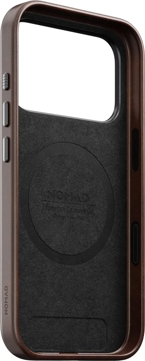 NOMAD Traditional Horween Lederen Hoesje iPhone 18 Pro - Bruin - afbeelding 6 van 6