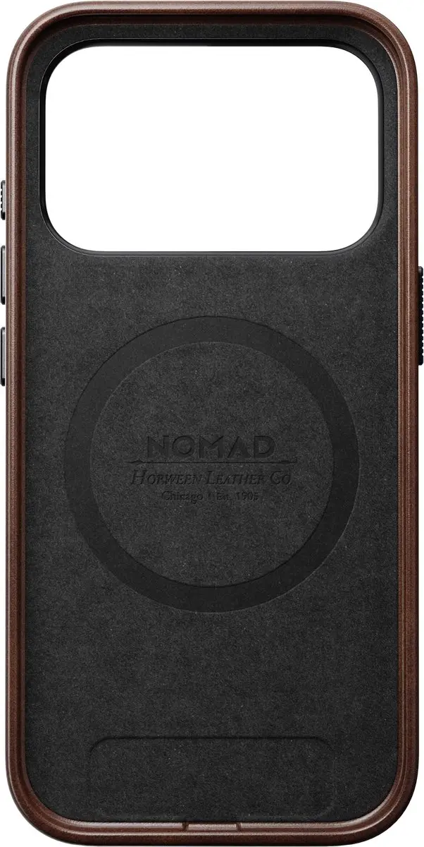 NOMAD Traditional Horween Lederen Hoesje iPhone 18 Pro - Bruin - afbeelding 2 van 6