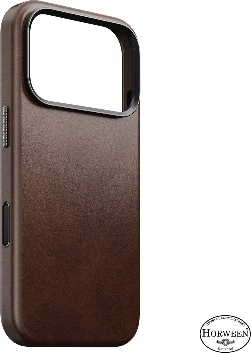 NOMAD Traditional Horween Lederen Hoesje iPhone 18 Pro