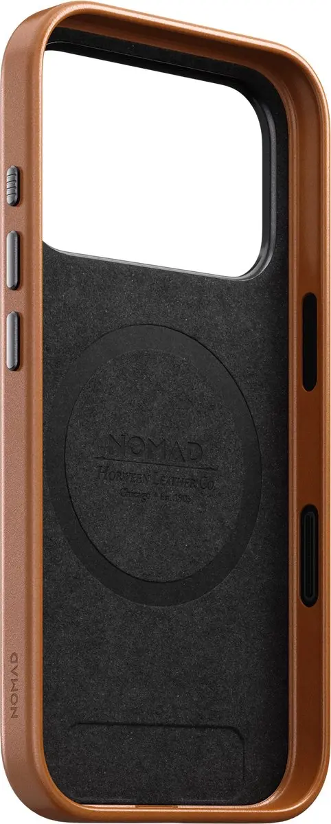 NOMAD Traditional Horween Lederen Hoesje iPhone 18 Pro - Bruin - afbeelding 6 van 6