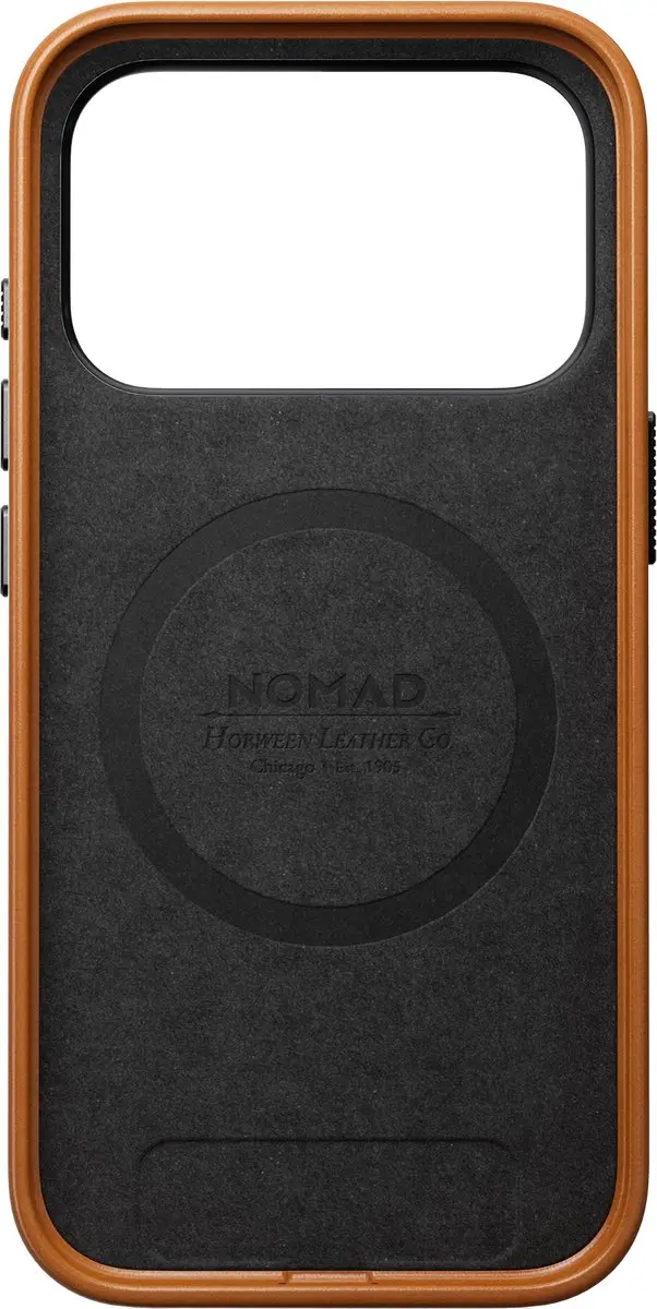 NOMAD Traditional Horween Lederen Hoesje iPhone 18 Pro - Bruin - afbeelding 4 van 6