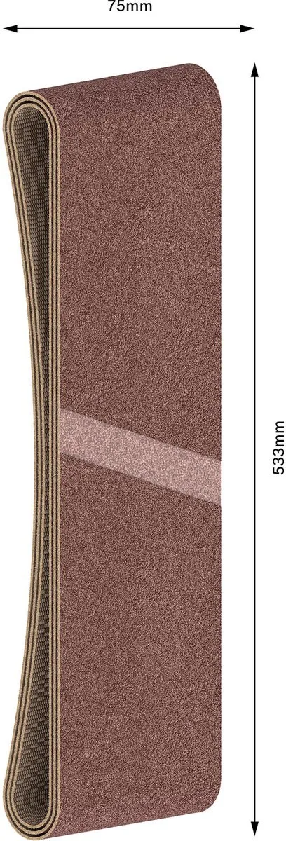 Bosch Professional 3 Banden 75x533 Best Wood+Paint - 3 Stuks