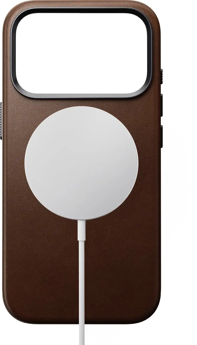 NOMAD Traditional Camino Lederen Hoesje iPhone 18 Pro - Bruin - afbeelding 6 van 6