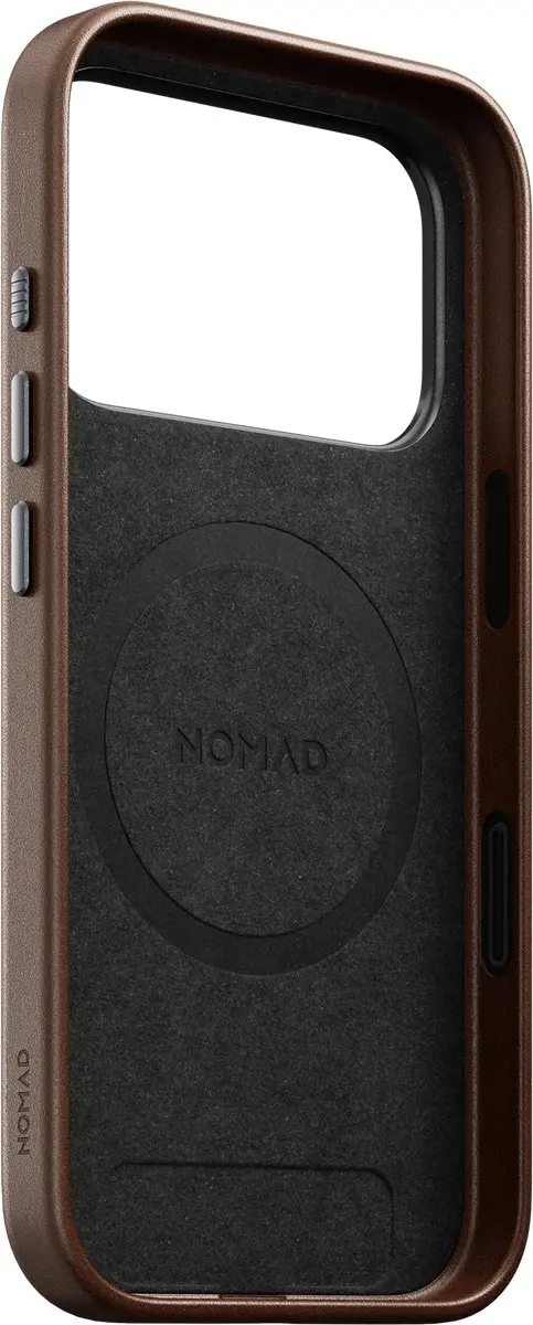NOMAD Traditional Camino Lederen Hoesje iPhone 18 Pro - Bruin - afbeelding 5 van 6