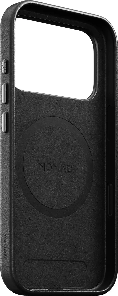 NOMAD Traditional Camino Lederen Hoesje iPhone 18 Pro - Zwart - afbeelding 3 van 6