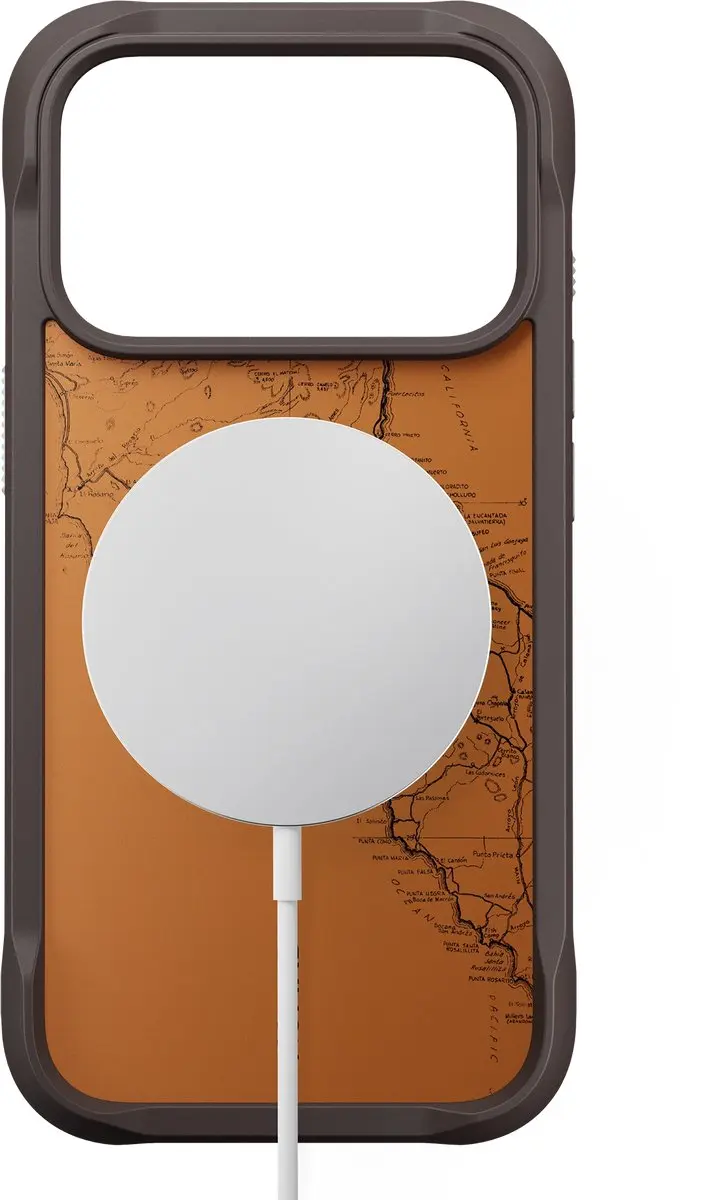 NOMAD Rugged Hoesje iPhone 18 Pro - Bruin - 15ft Valbescherming - afbeelding 4 van 6