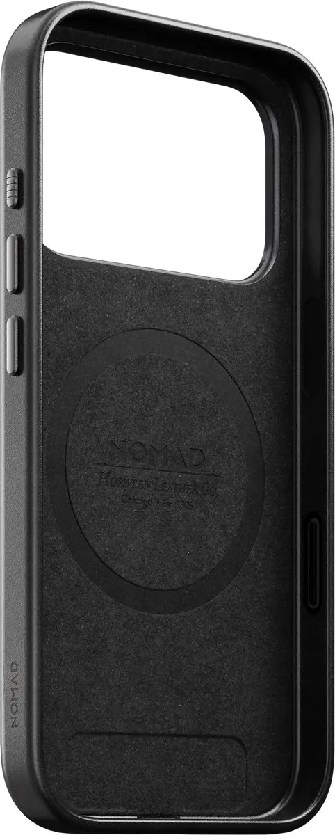 NOMAD Traditional Horween Hoesje iPhone 18 Pro - Zwart - afbeelding 3 van 6