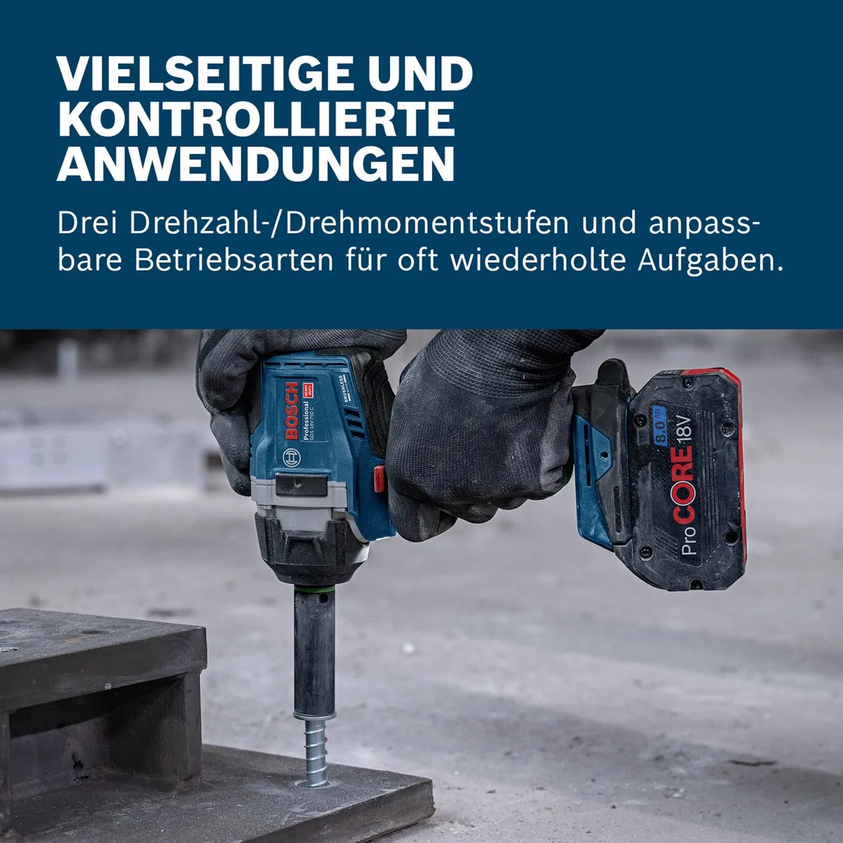Bosch Professional GDS 18V-750 C Accu-draaislagmoeraanzetter 750 Nm - 3 snelheden