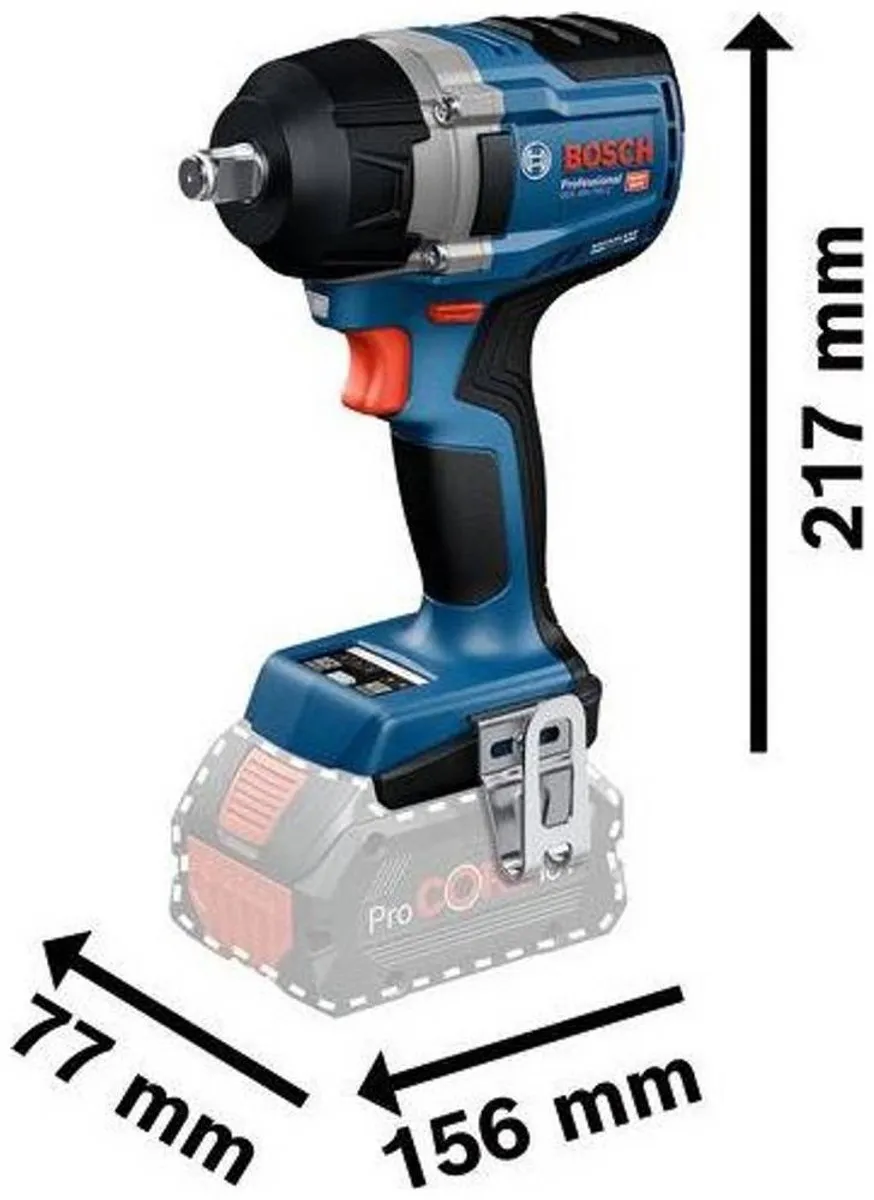 Bosch Professional GDS 18V-750 C Accu-draaislagmoeraanzetter 750 Nm - 3 snelheden - afbeelding 6 van 6