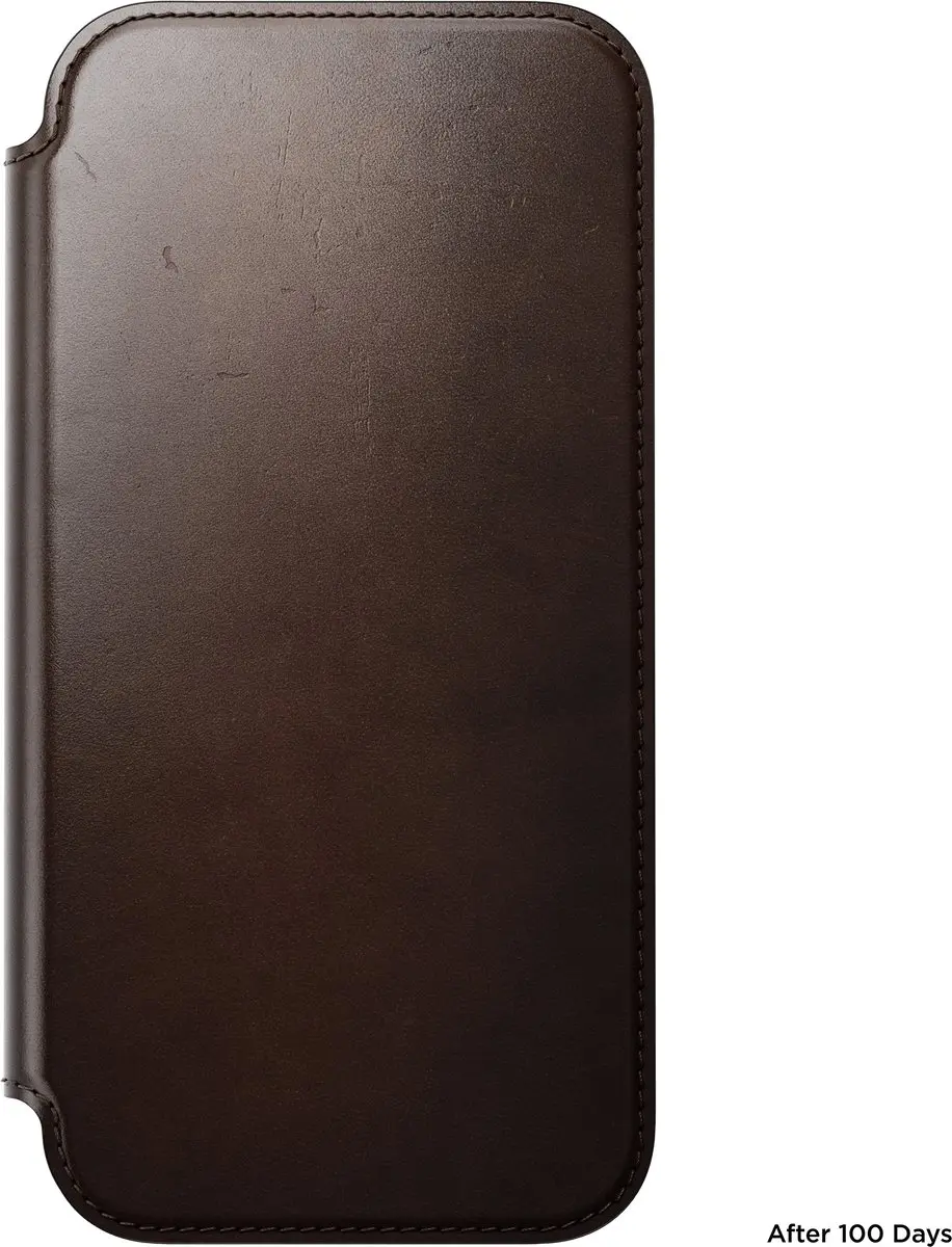 NOMAD Modern Horween Lederen Folio iPhone 18 Pro Max - Bruin - afbeelding 5 van 6