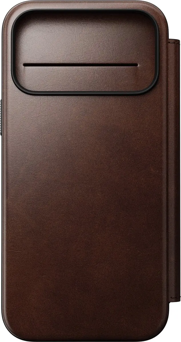 NOMAD Modern Horween Lederen Folio iPhone 18 Pro Max - Bruin - afbeelding 2 van 6