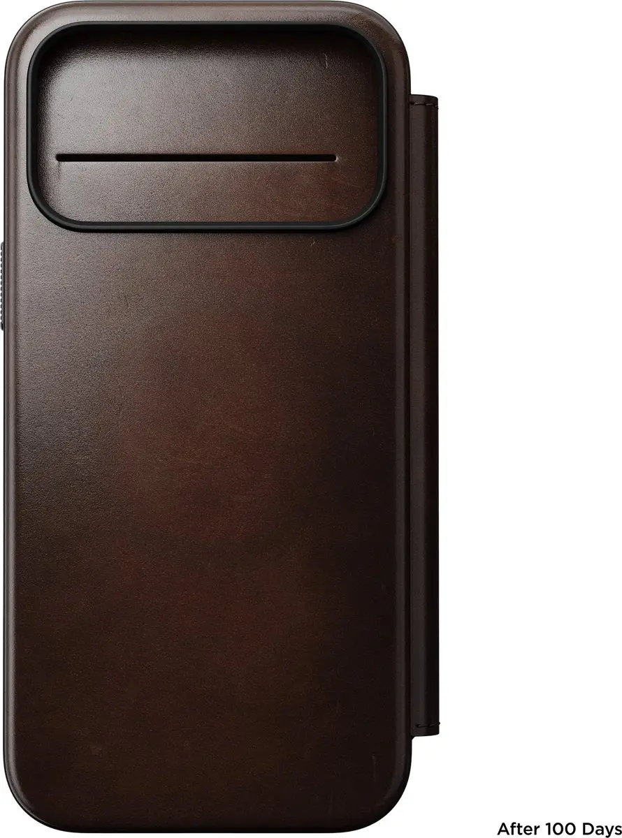 NOMAD Modern Horween Lederen Folio iPhone 18 Pro Max - Bruin - afbeelding 4 van 6