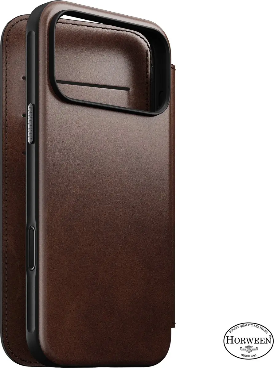 NOMAD Modern Horween Lederen Folio iPhone 18 Pro Max