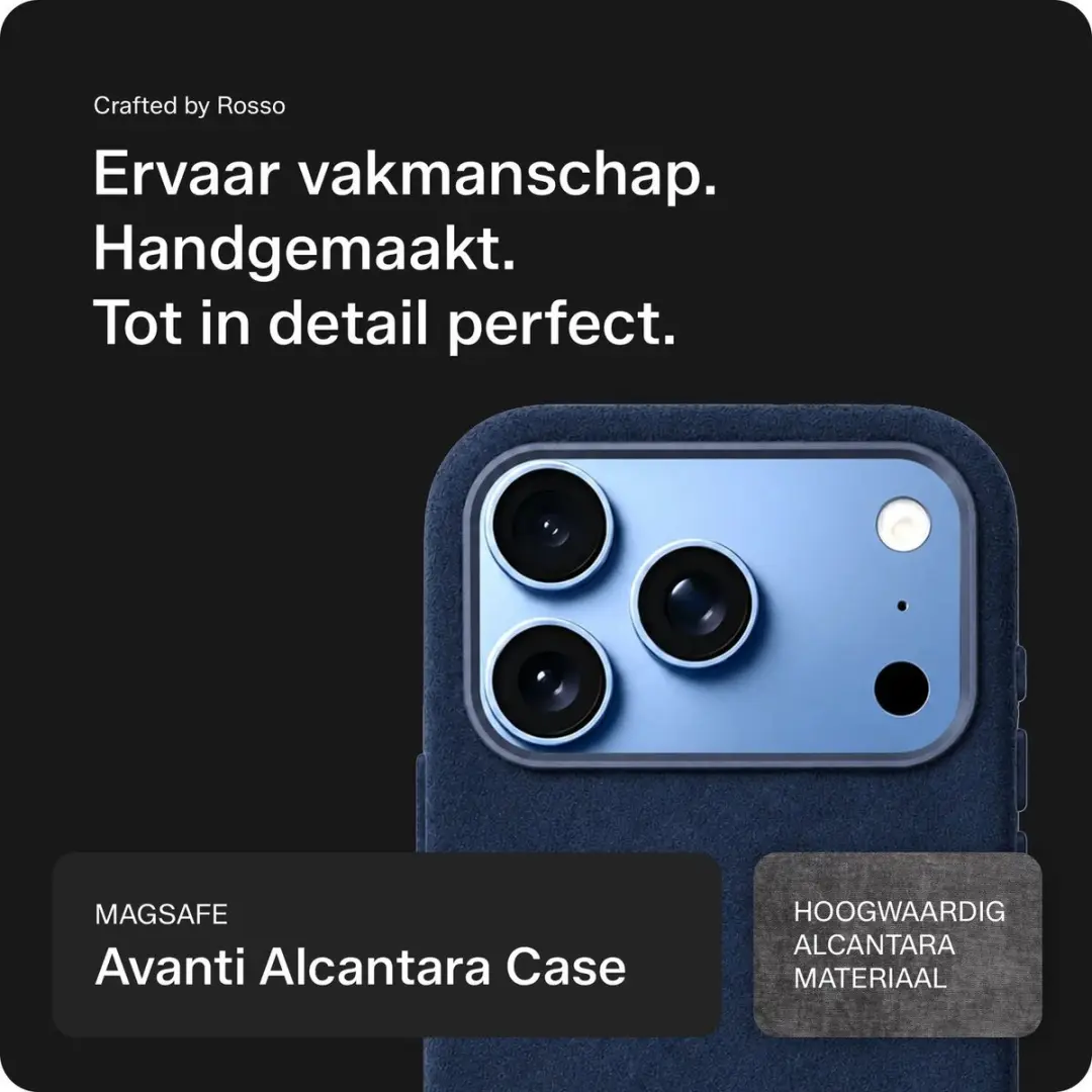 Rosso Avanti Hoesje iPhone 18 Pro - Blauw - MagSafe - afbeelding 2 van 6