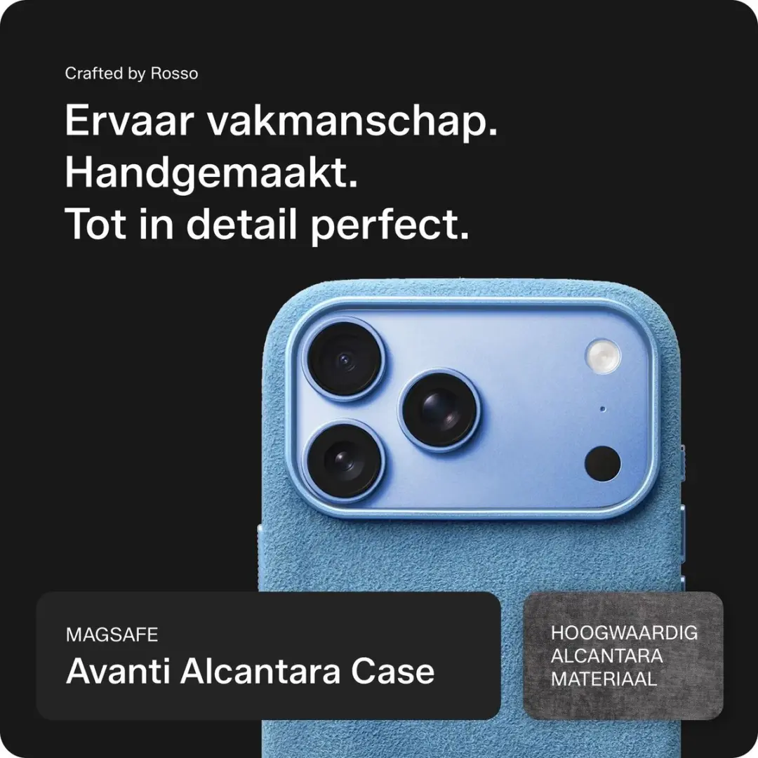 Rosso Avanti Hoesje iPhone 18 Pro - MagSafe/Qi2 - Blauw - afbeelding 4 van 6