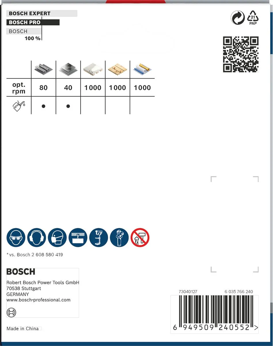 Bosch Professional Multi Materiaal PC Plus Gatenzaag 105mm 2608594411