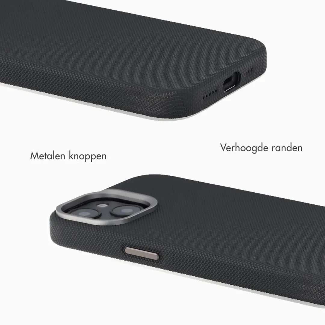 Accezz iPhone 14/13 MagSafe Hoesje - Mesh Backcover - Zwart - afbeelding 3 van 6