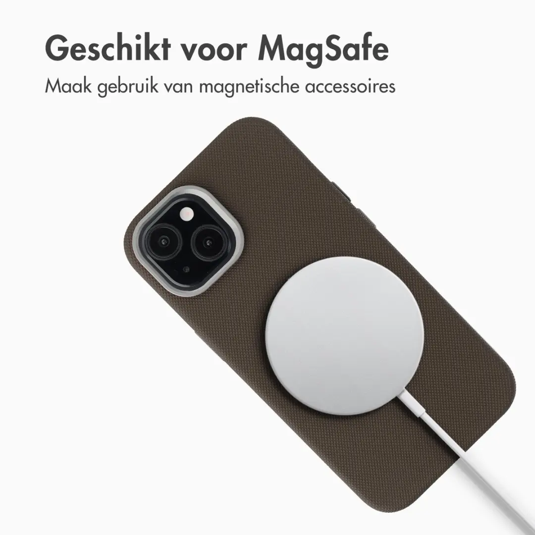 Accezz iPhone 15 Mesh Backcover - Bruin - afbeelding 2 van 6