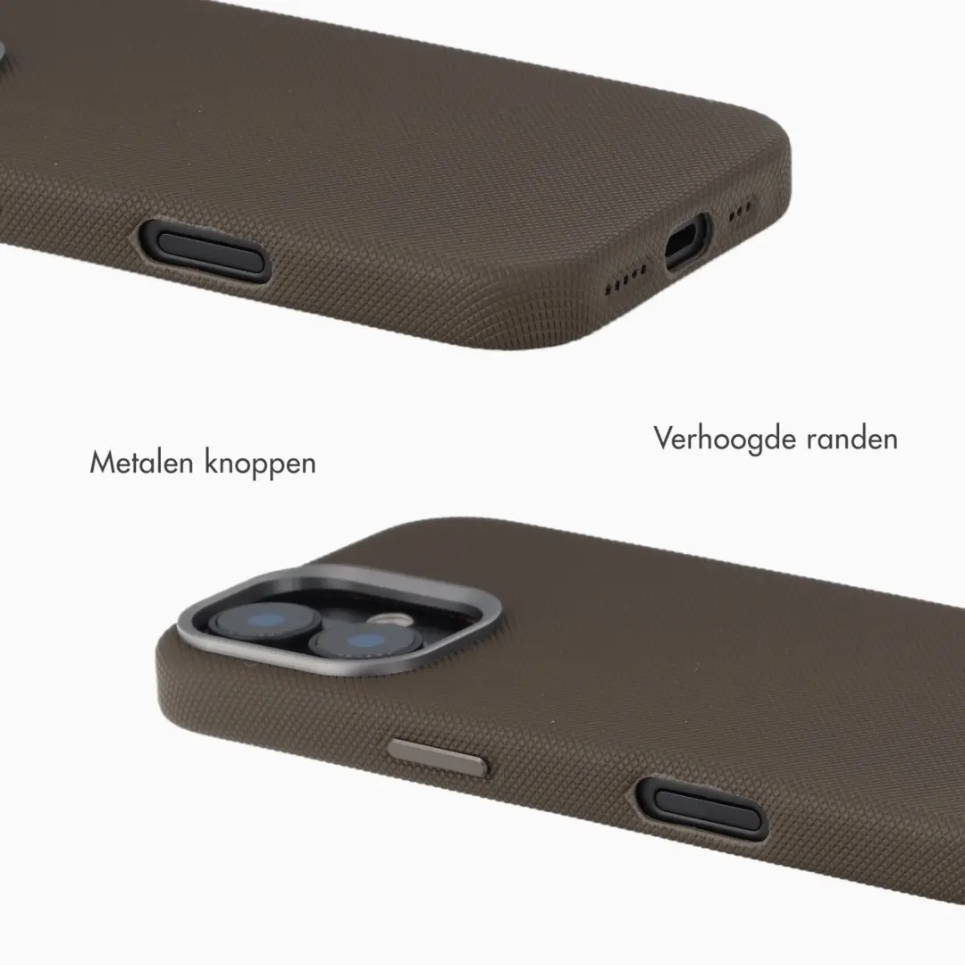 Accezz iPhone 17 Mesh Backcover Hoesje - Bruin - afbeelding 3 van 6