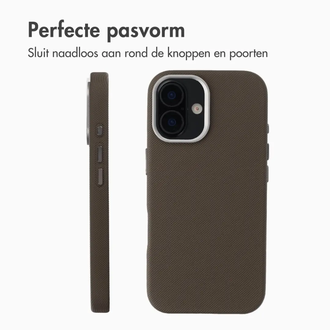 Accezz iPhone 17 Mesh Backcover Hoesje - Bruin - afbeelding 4 van 6