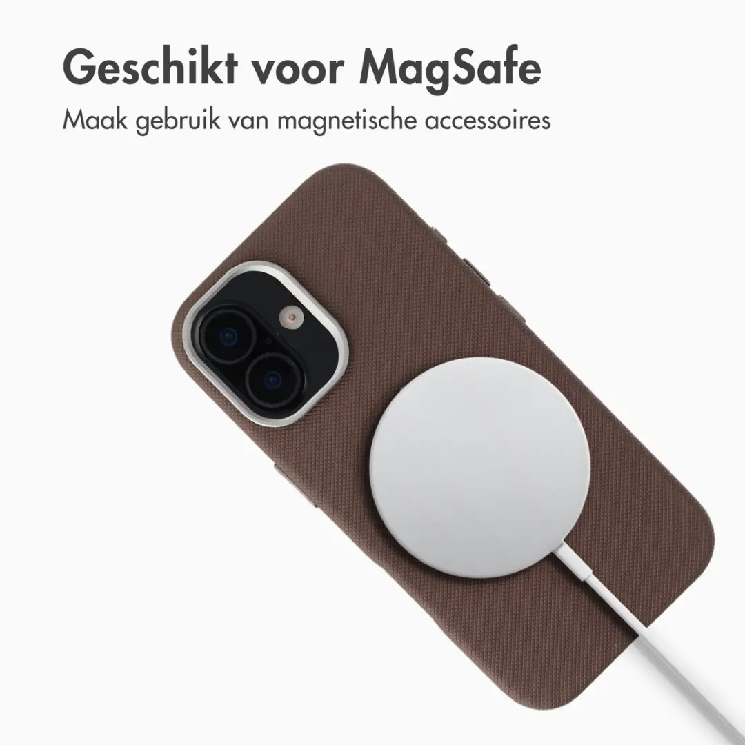 Accezz iPhone 17 Mesh Backcover Hoesje - Bruin - afbeelding 2 van 6
