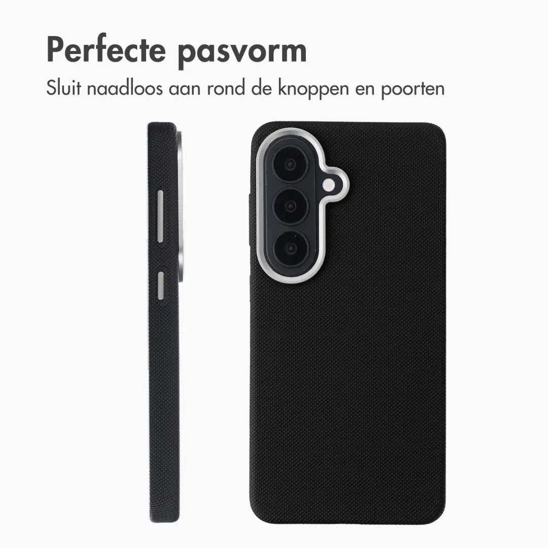 Accezz Hoesje Samsung Galaxy S26 - Mesh Backcover Zwart - afbeelding 6 van 6