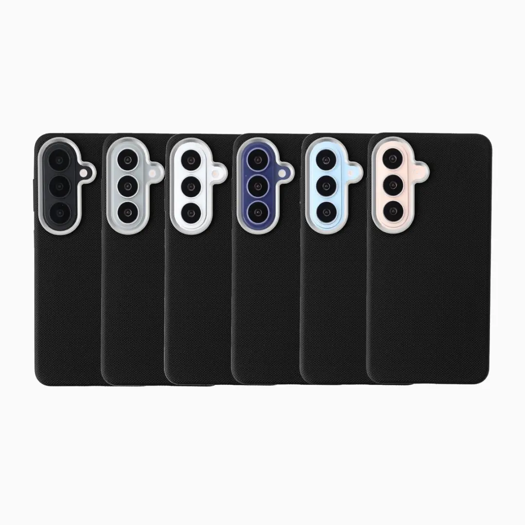 Accezz Hoesje Samsung Galaxy S26 - Mesh Backcover Zwart - afbeelding 5 van 6